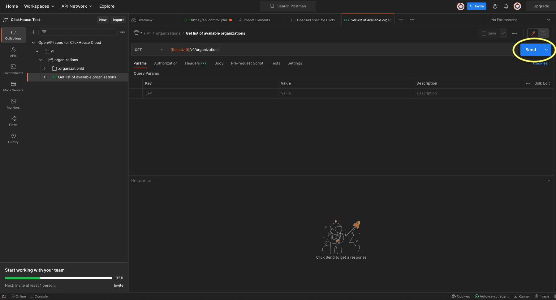Test retrieval of organizations - Zoomed