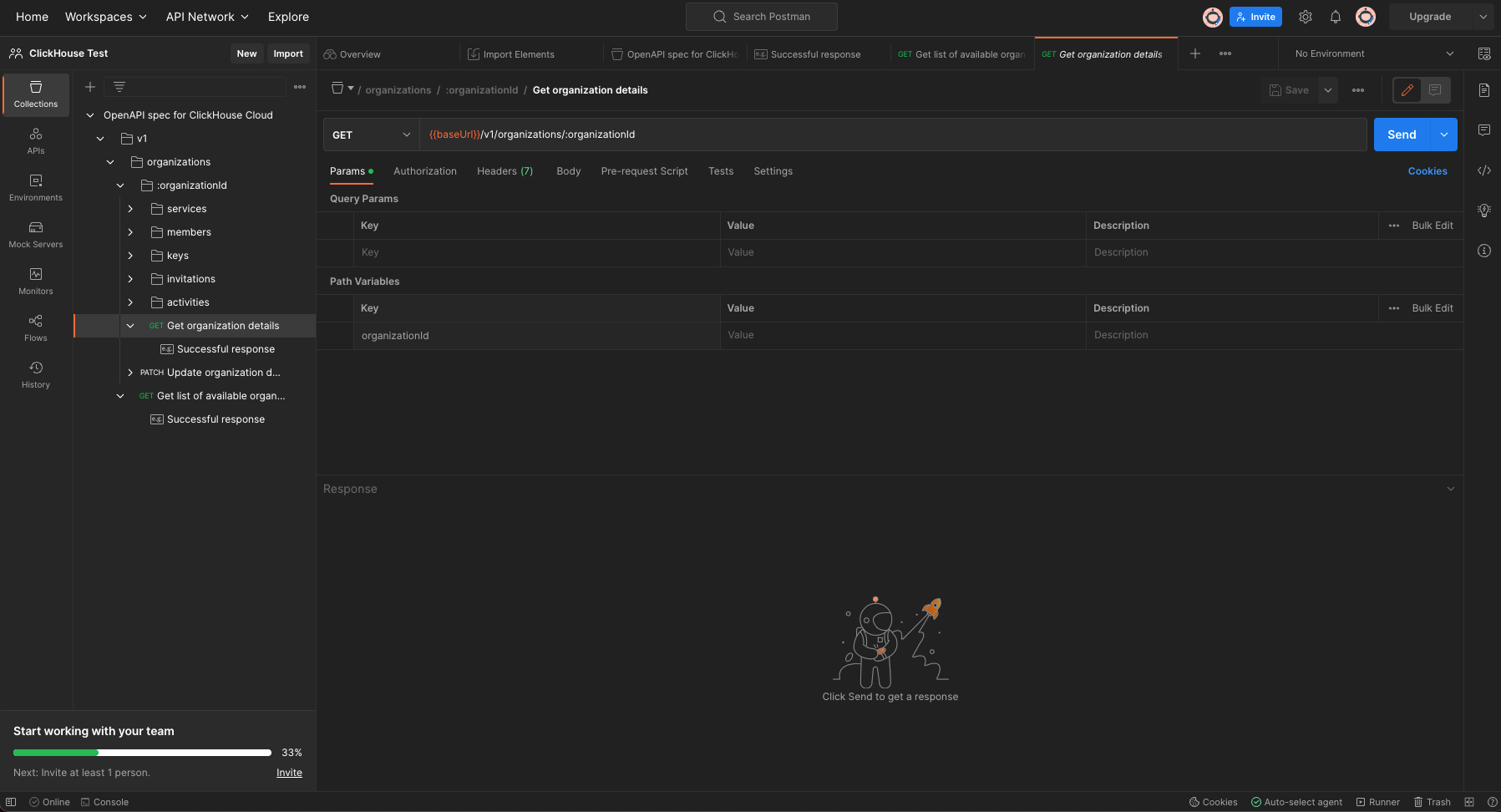 Test retrieval of organization details - Zoomed