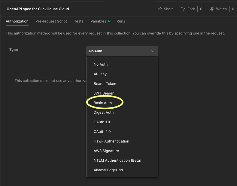 Basic auth - Zoomed